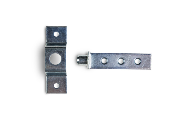 DG 001V Механизм поворота вставки стола  "изогнутый". цинк 200шт/уп (017-000013)